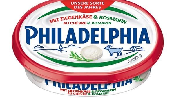 Der "Philadelphia mit Ziegenkäse & Rosmarin" des Herstellers Mondelez