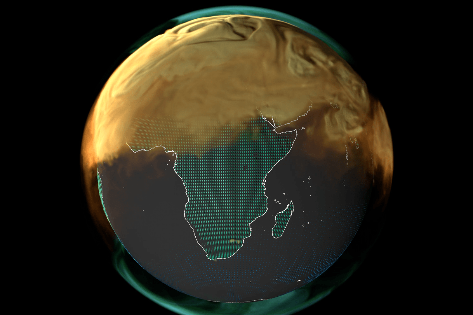 Weltweite CO2-Emissionen: Diese Animation der Nasa zeigt eklatante Gegensätze und ein geografisches Gefälle.