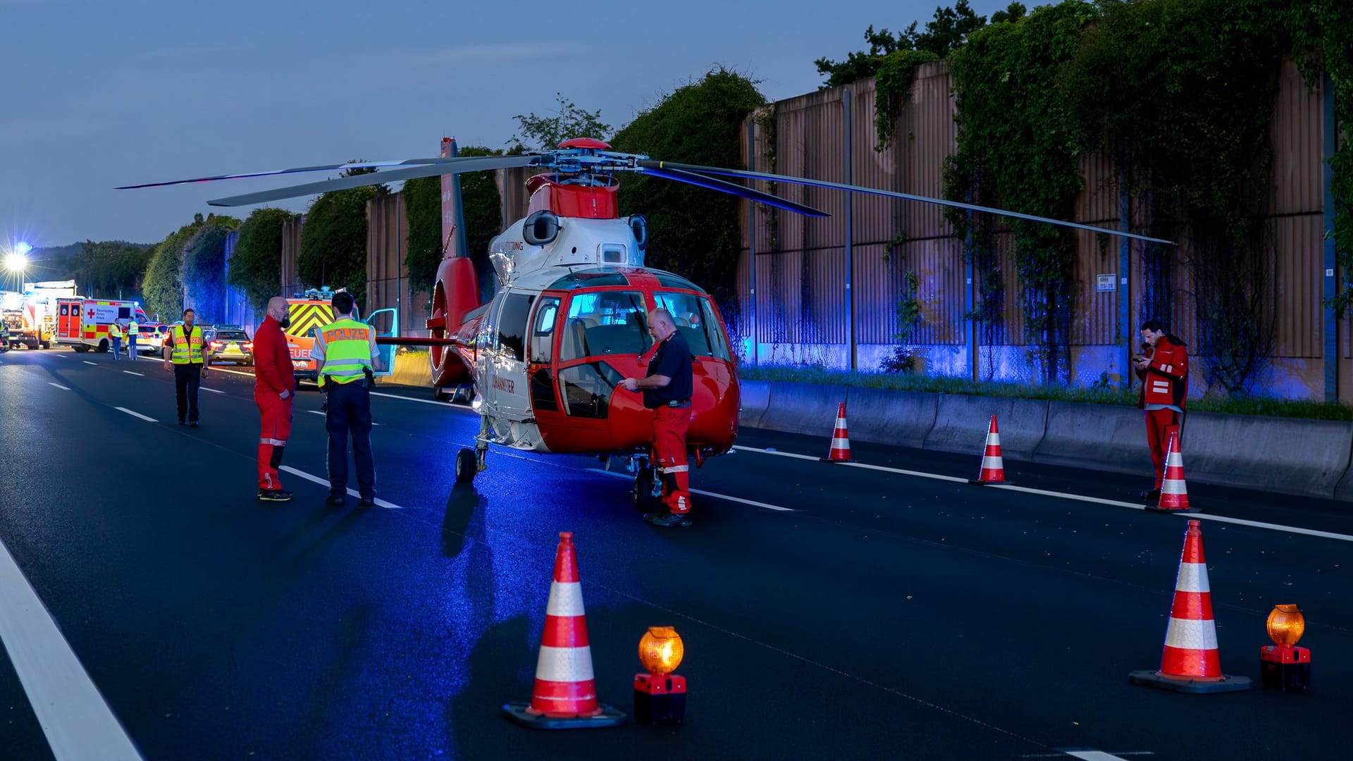 Rettungshubschrauber Christoph Mittelhessen: Der Flieger kam nicht mehr in die Lüfte.