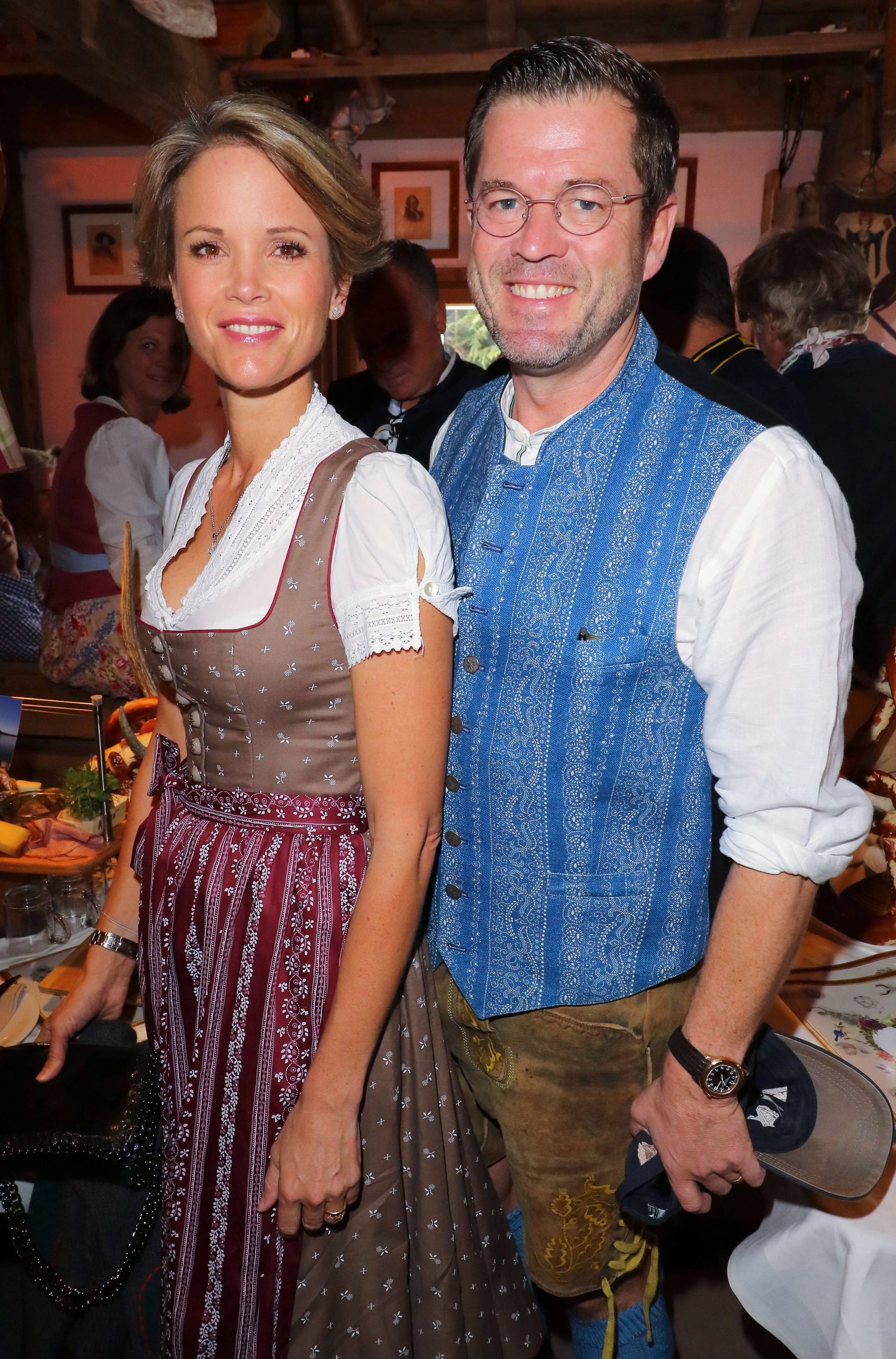 Oktober 2018: Karl-Theodor zu Guttenberg mit seiner Frau Stephanie.