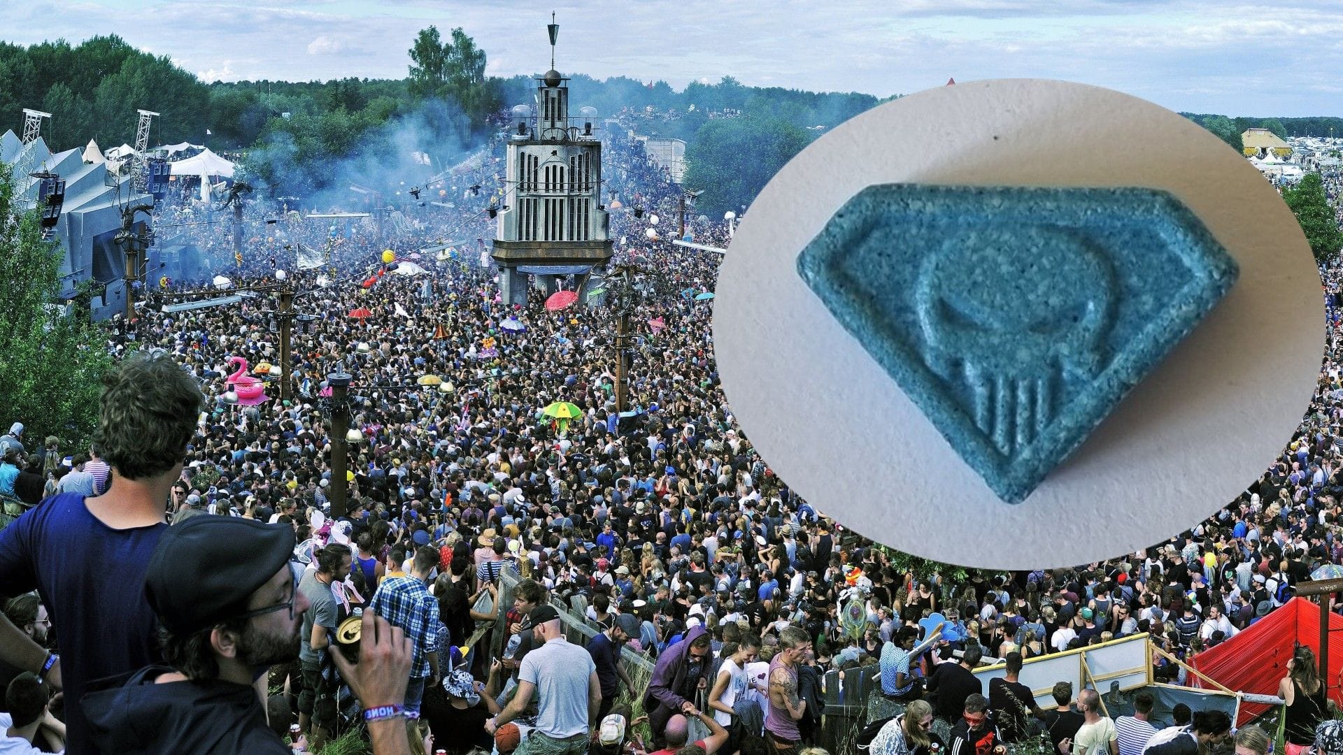 Das Fusion-Festival (Archivbild): Die Polizei meldet eine Festnahme, der mutmaßliche Dealer habe 60 "Blue Punisher"-Pillen dabei gehabt.