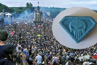 Das Fusion-Festival (Archivbild): Die Polizei meldet eine Festnahme, der mutmaßliche Dealer habe 60 "Blue Punisher"-Pillen dabei gehabt.