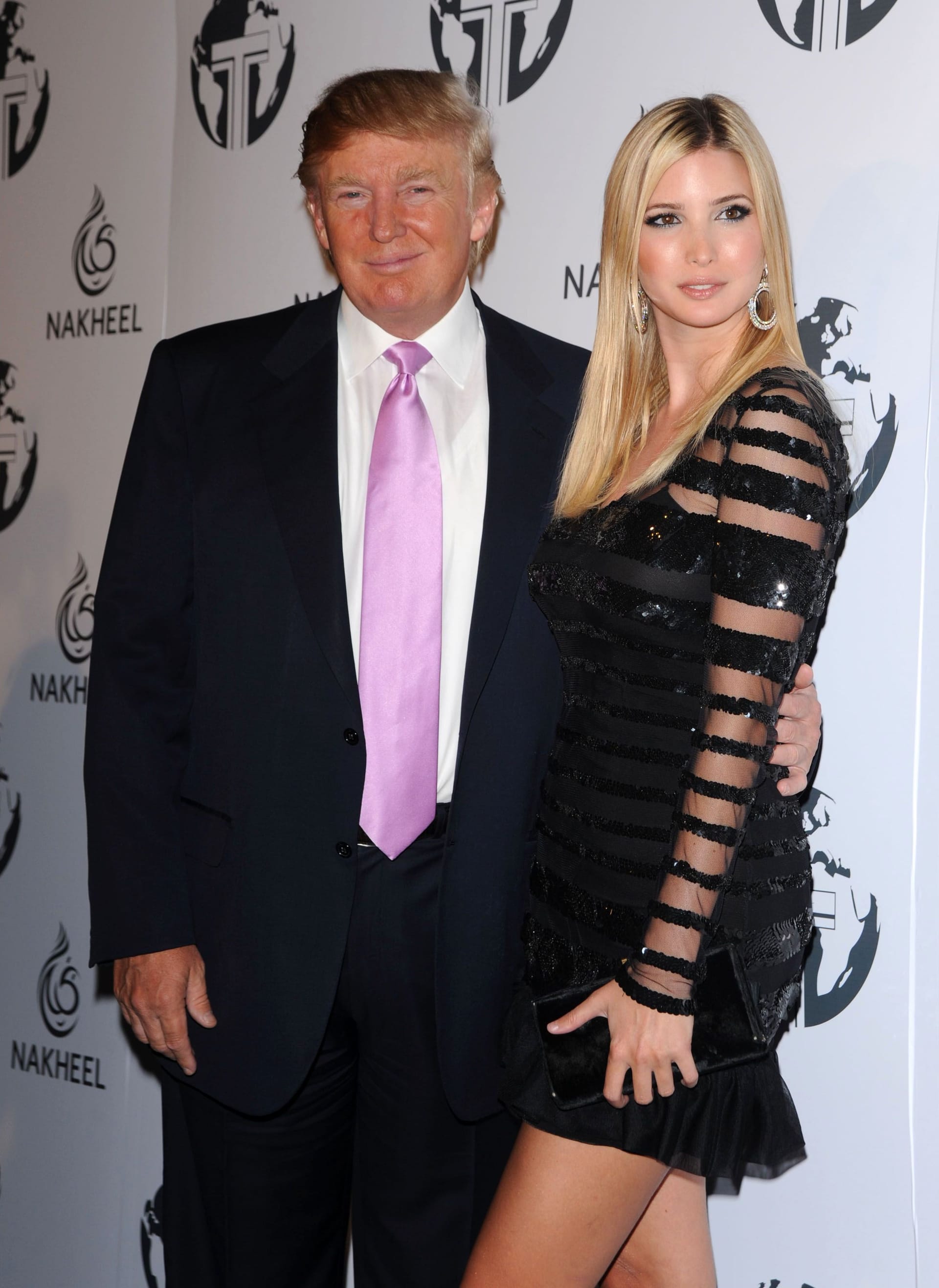 Trump und Tochter Ivanka bei der Eröffnung eines Hotelkomplexes in Los Angeles im Jahr 2008.