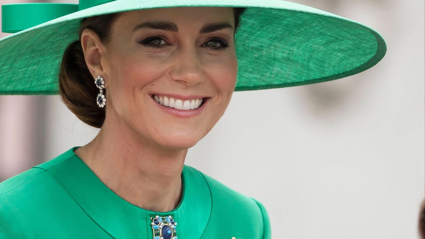 Prinzessin Kate: Sie trug einen Look ganz in Grün.