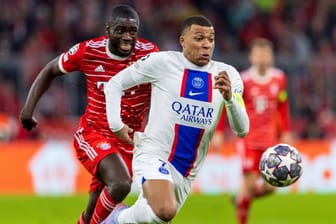 Kylian Mbappé und Dayot Upamecano: Im Achtelfinale der Champions League standen sich die beiden Franzosen noch als Gegner gegenüber.