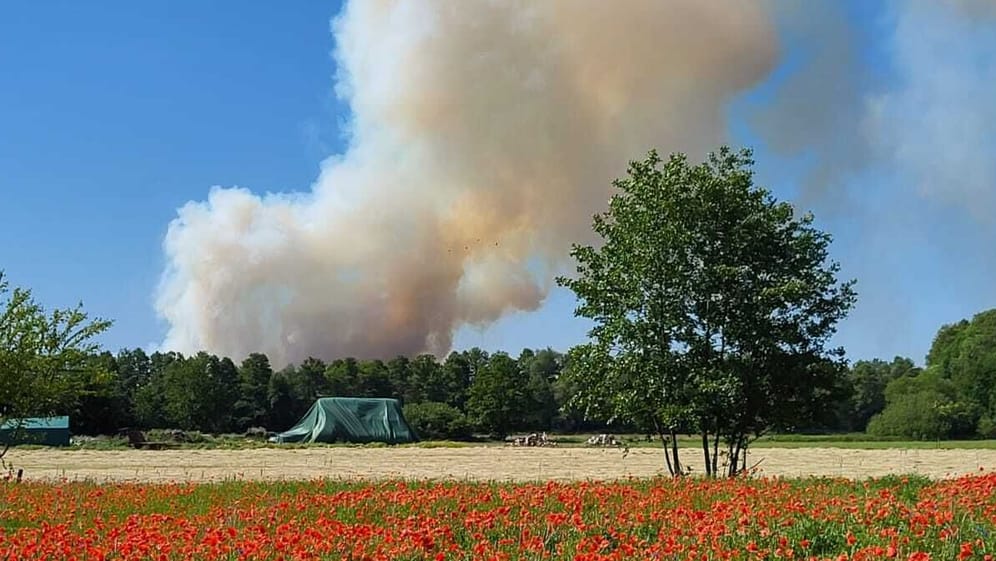 Feuer in Brandenburg: Inzwischen wurde ein weiterer Waldbrand gemeldet.