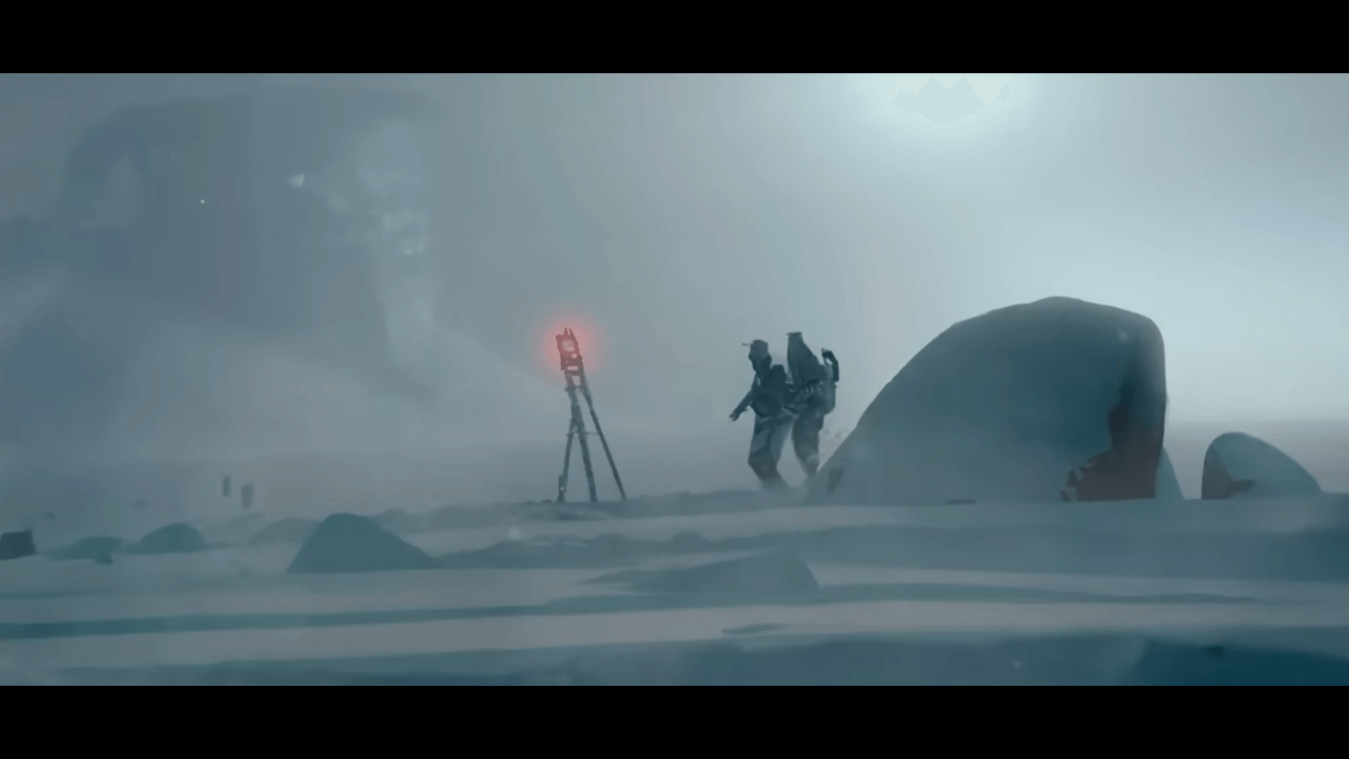 Eine Szene aus dem Kurzfilm "The Frost": Durch die Künstliche Intelligenz wurde eine surreale Ästhetik kreiert. Eine Szene aus dem Kurzfilm "The Frost": Durch die Künstliche Intelligenz wurde eine surreale Ästhetik kreiert.