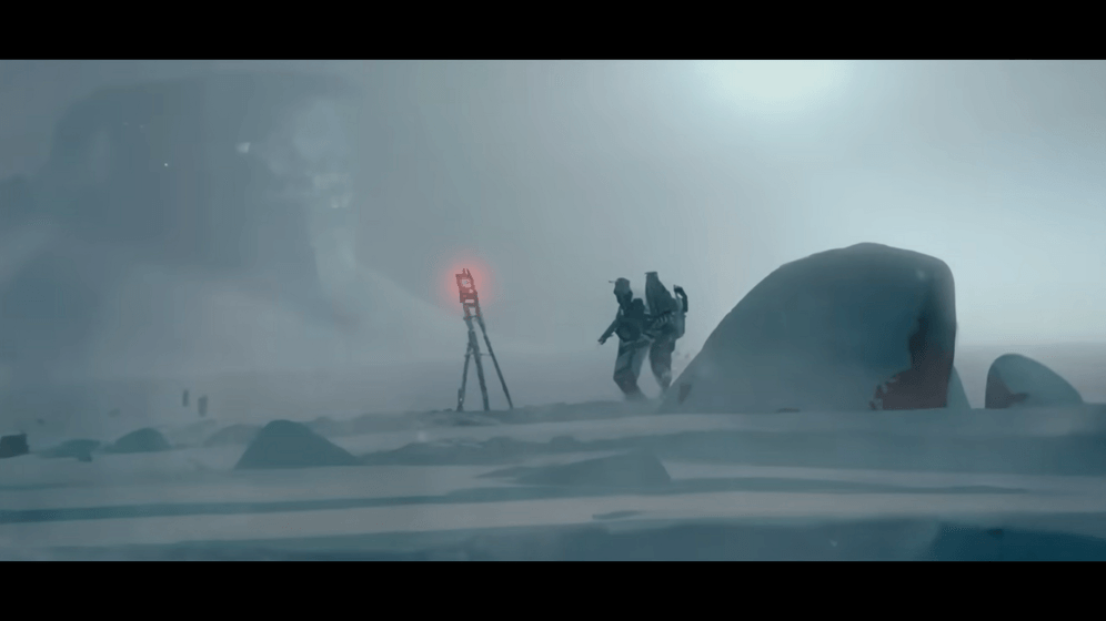 Eine Szene aus dem Kurzfilm "The Frost": Durch die Künstliche Intelligenz wurde eine surreale Ästhetik kreiert.