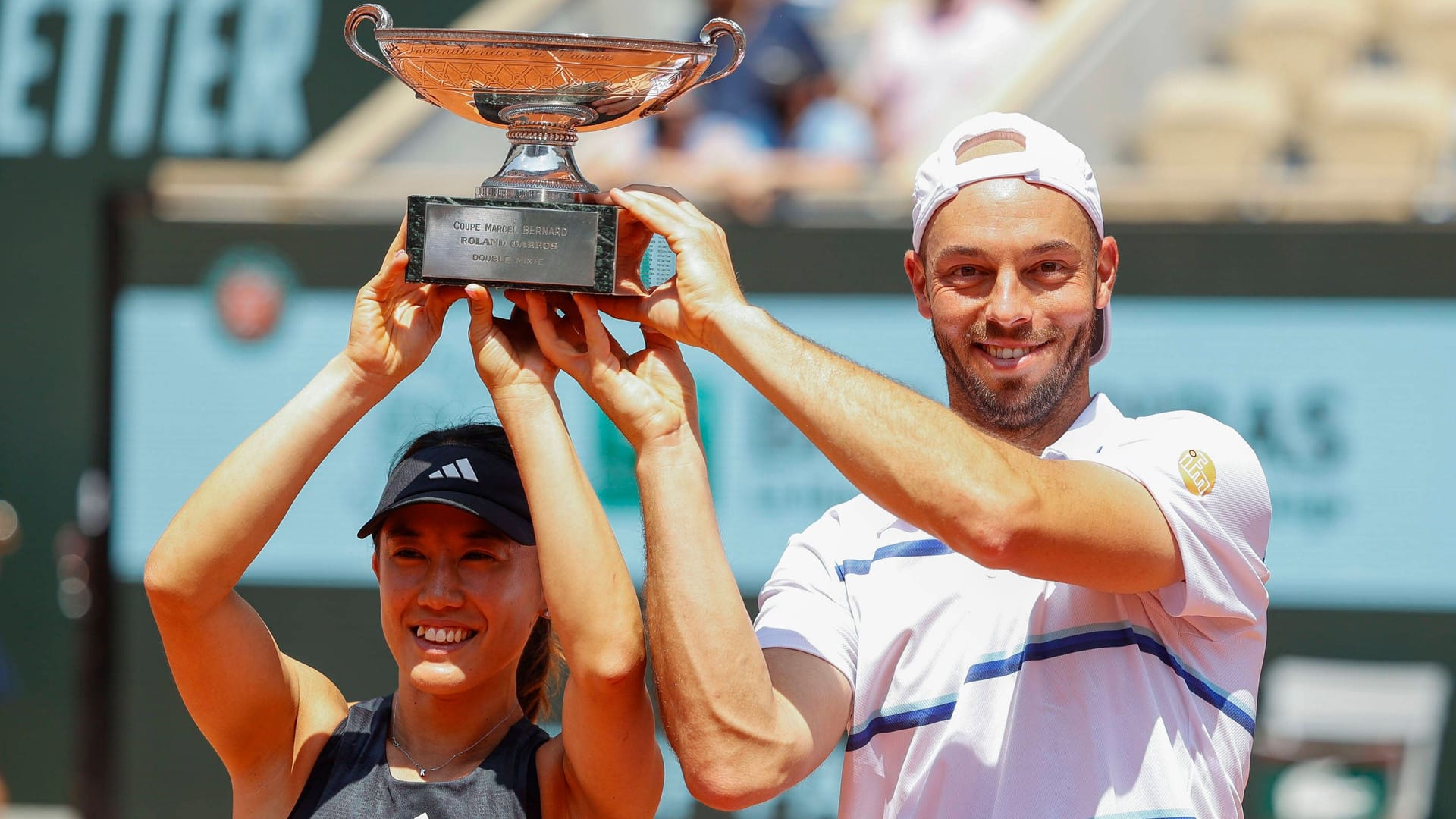 Tim Pütz (r.) und Miyu Kato: Triumph bei den French Open in Paris.