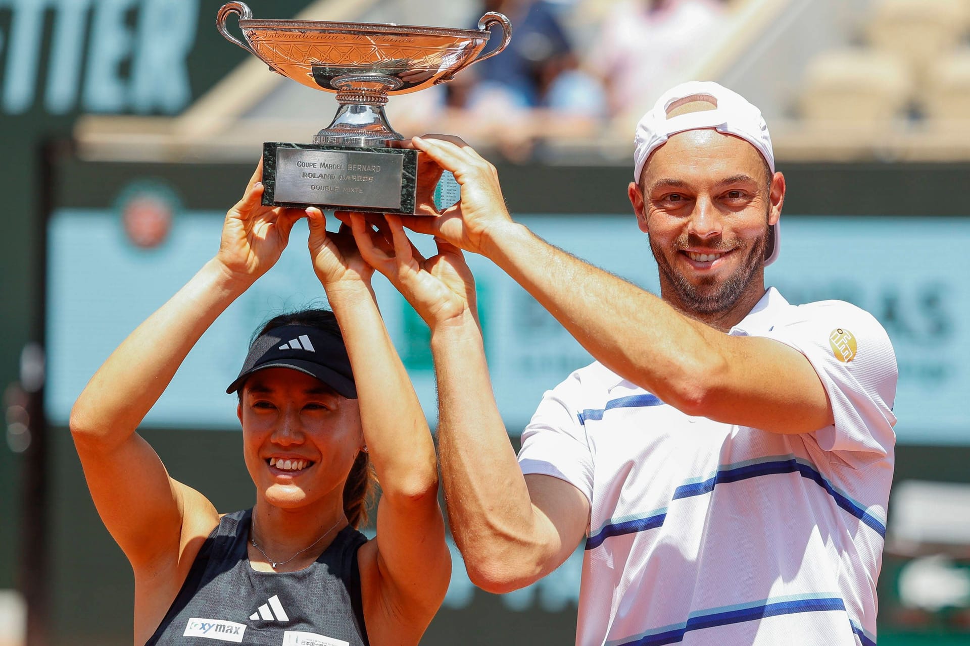 Tim Pütz (r.) und Miyu Kato: Triumph bei den French Open in Paris.