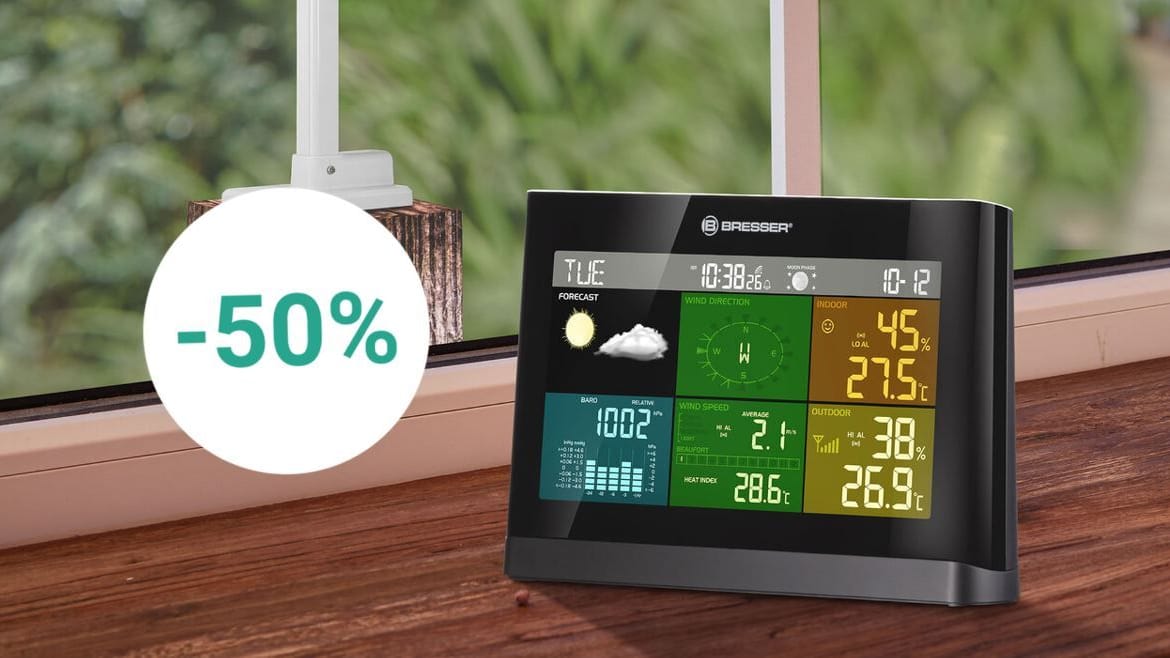 Die vielseitige Wetterstation von Bresser ist bei Aldi aktuell rekordgünstig im Angebot.