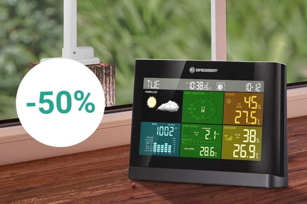 Die vielseitige Wetterstation von Bresser ist bei Aldi aktuell rekordgünstig im Angebot.