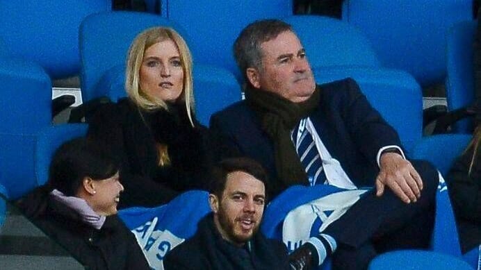 Richard Keys mit Lucie Rose im Jahr 2018.