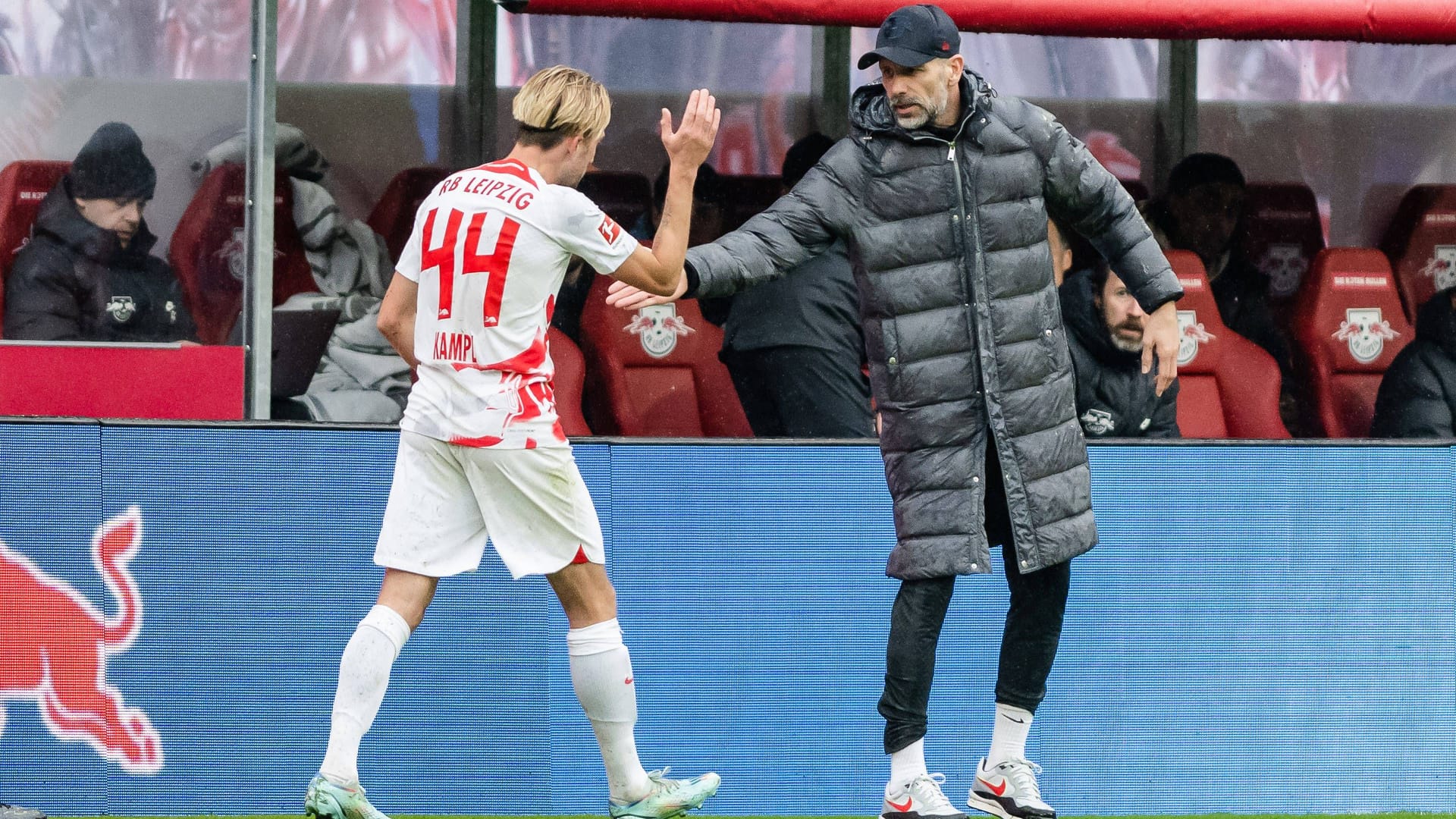 Kampl (l.) und Rose: Der gebürtige Leipziger hat die Mannschaft im September des vergangenen Jahres übernommen.