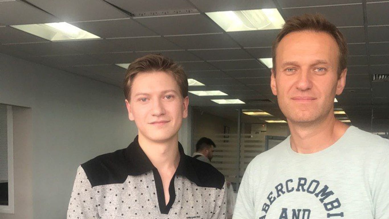 Alexej Schwarz (links) war im Koordinations-Team von Kreml-Kritiker Alexei Nawalny.