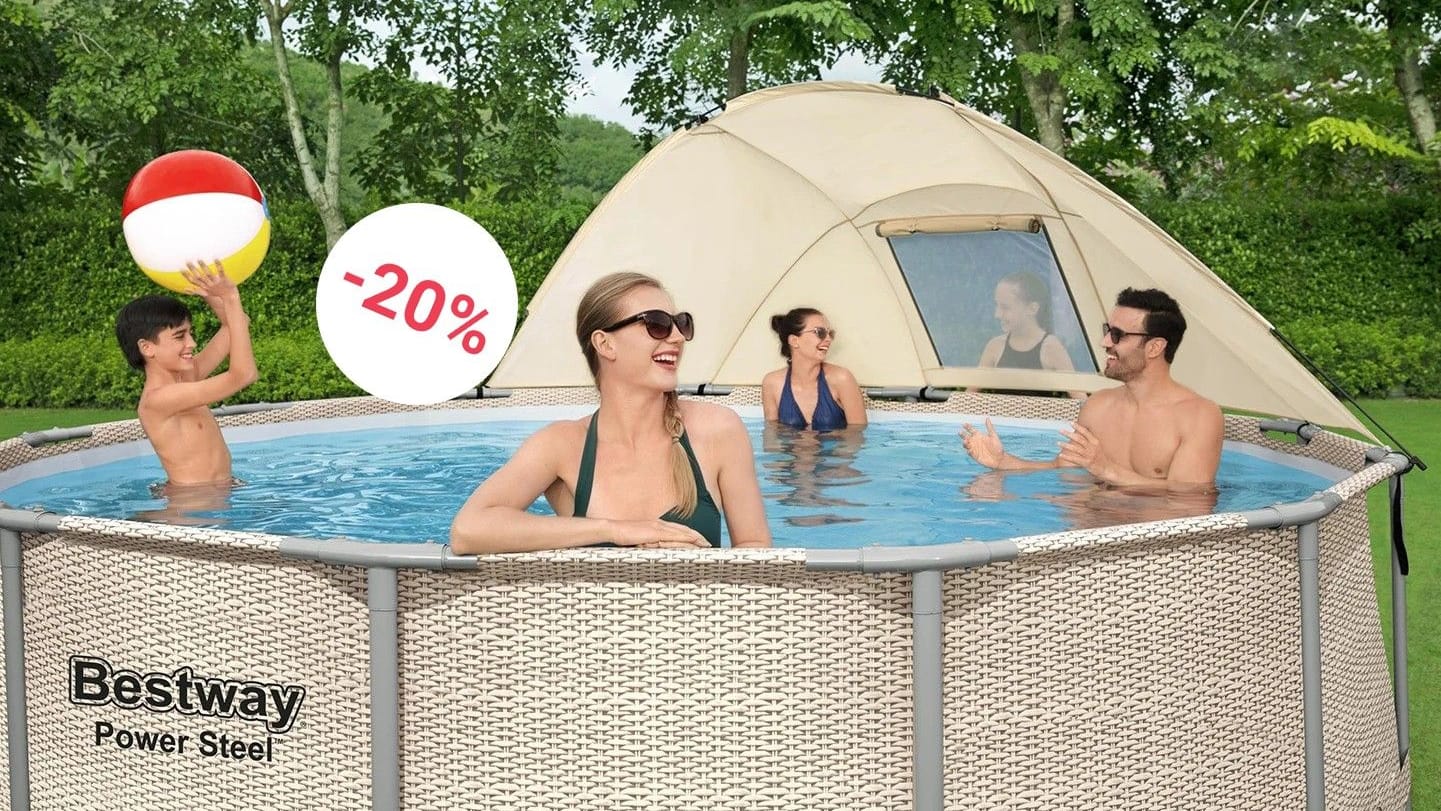 Sichern Sie sich bei Lidl einen großen Swimmingpool zum Spitzenpreis.