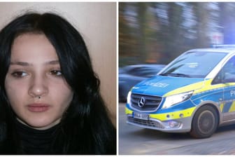 Vermisstes Mädchen und Polizei (Montage): Seit Montag sucht man in Schleswig-Holstein nach Eva.