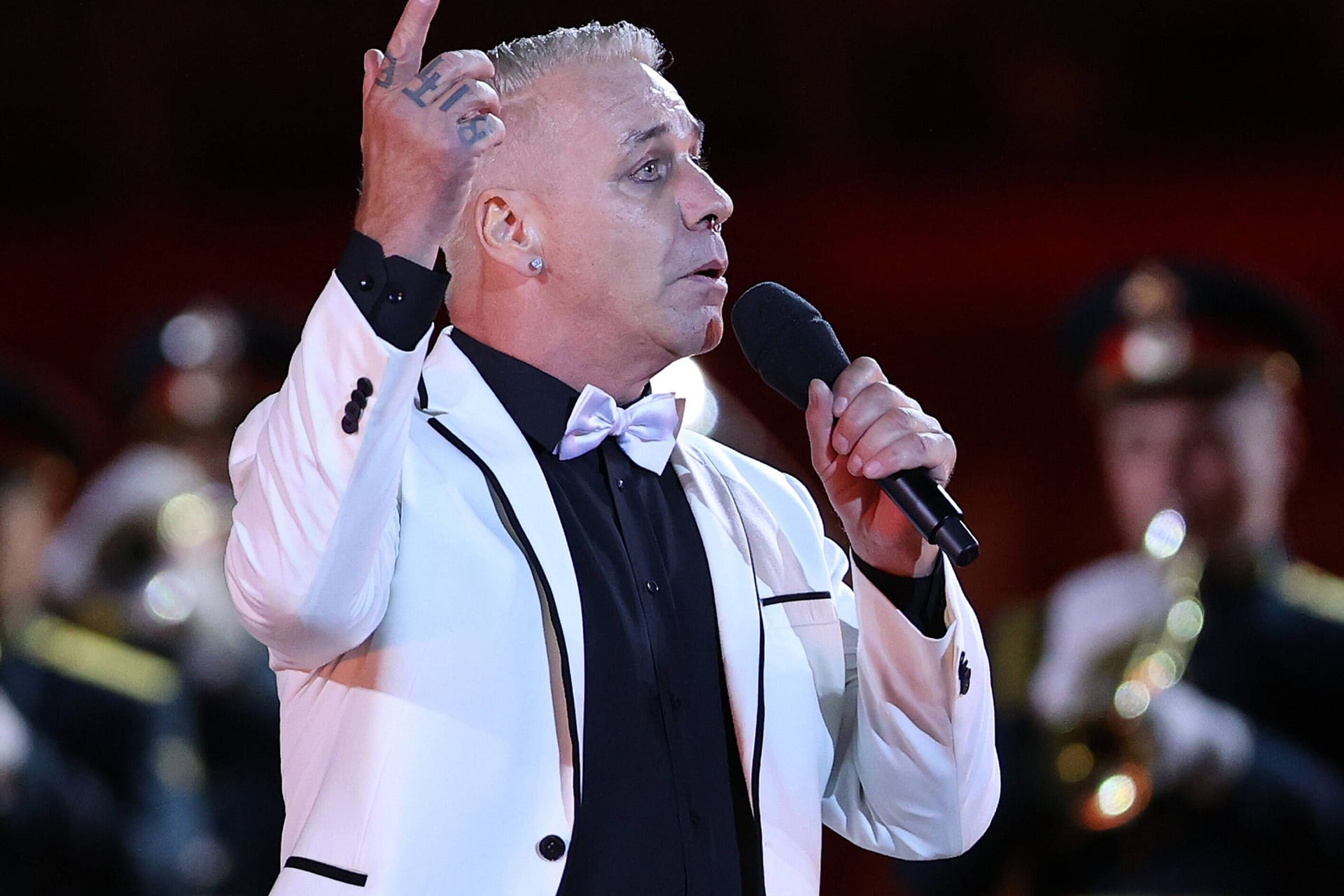 Till Lindemann bei einem Auftritt in Moskau 2021 (Archivbild).