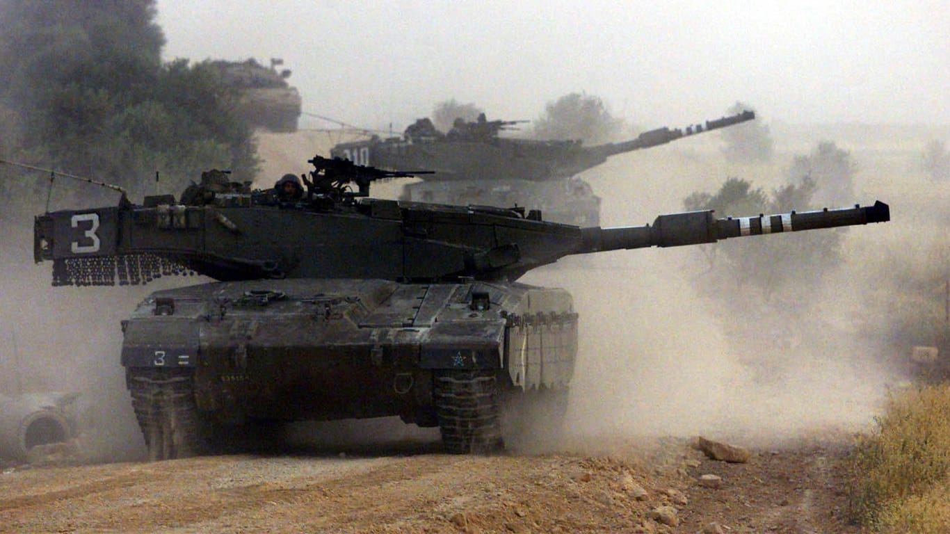 Israels Markeva-Panzer (Archivbild): Die israelische Armee setzt bereits den Panzer der vierten Generation ein.