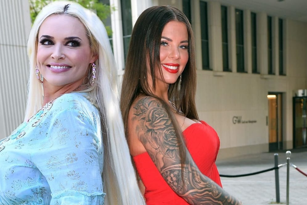 Daniela Katzenberger und Jenny Frankhauser: Die Schwestern zeigen sich auf Instagram am Pool.