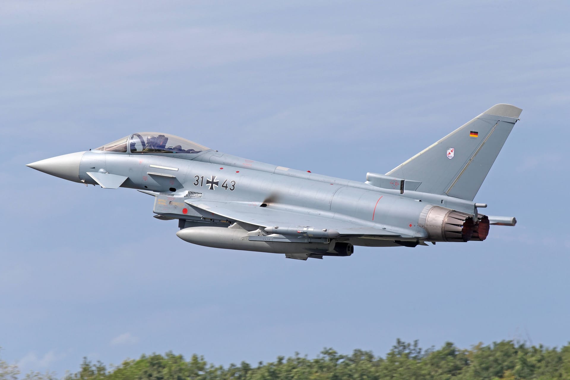 Eurofighter der deutschen Luftwaffe (Archivbild): Die Luftwaffenübung "Air Defender" ist die größte seit Bestehen der Nato.