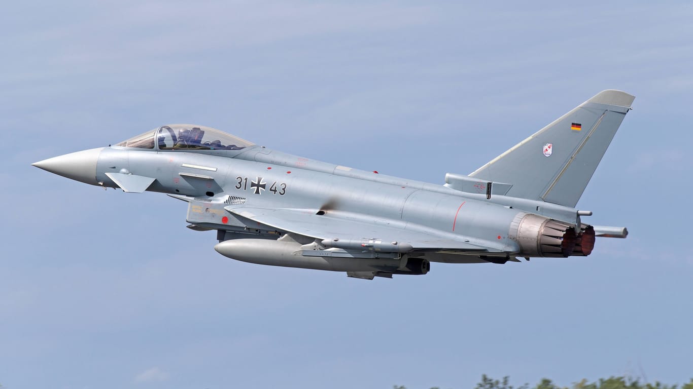 Eurofighter der deutschen Luftwaffe (Archivbild): Die Luftwaffenübung "Air Defender" ist die größte seit Bestehen der Nato.