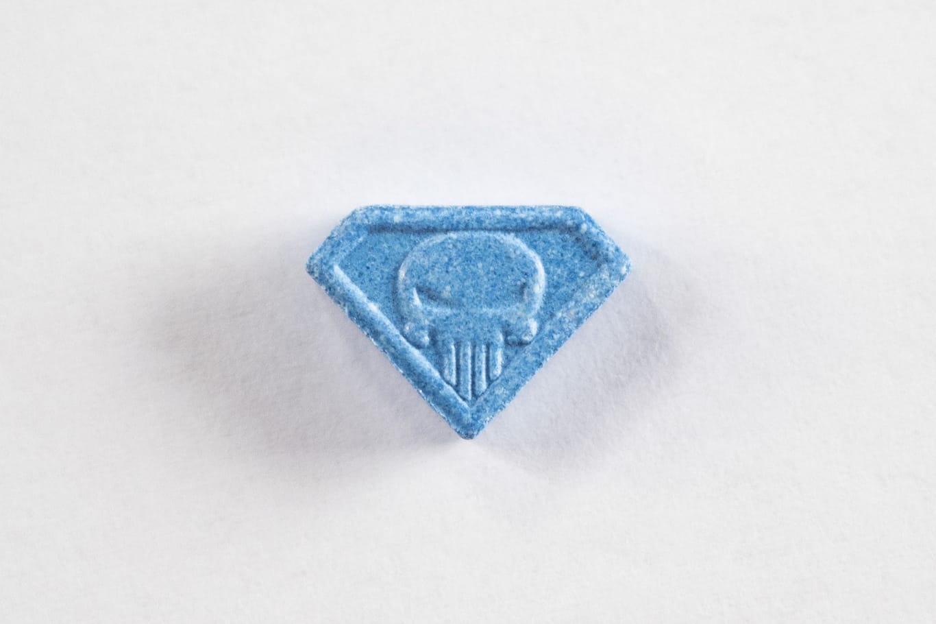Eine Ecstasy-Pille "Blue Punisher": Laut LKA ist "Blue Punisher" keine separate Droge.