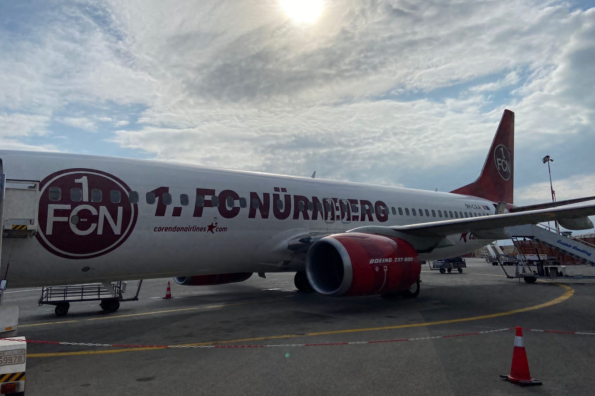 Der Club-Flieger musste am Wochenende kurz nach Anflug wieder umdrehen.