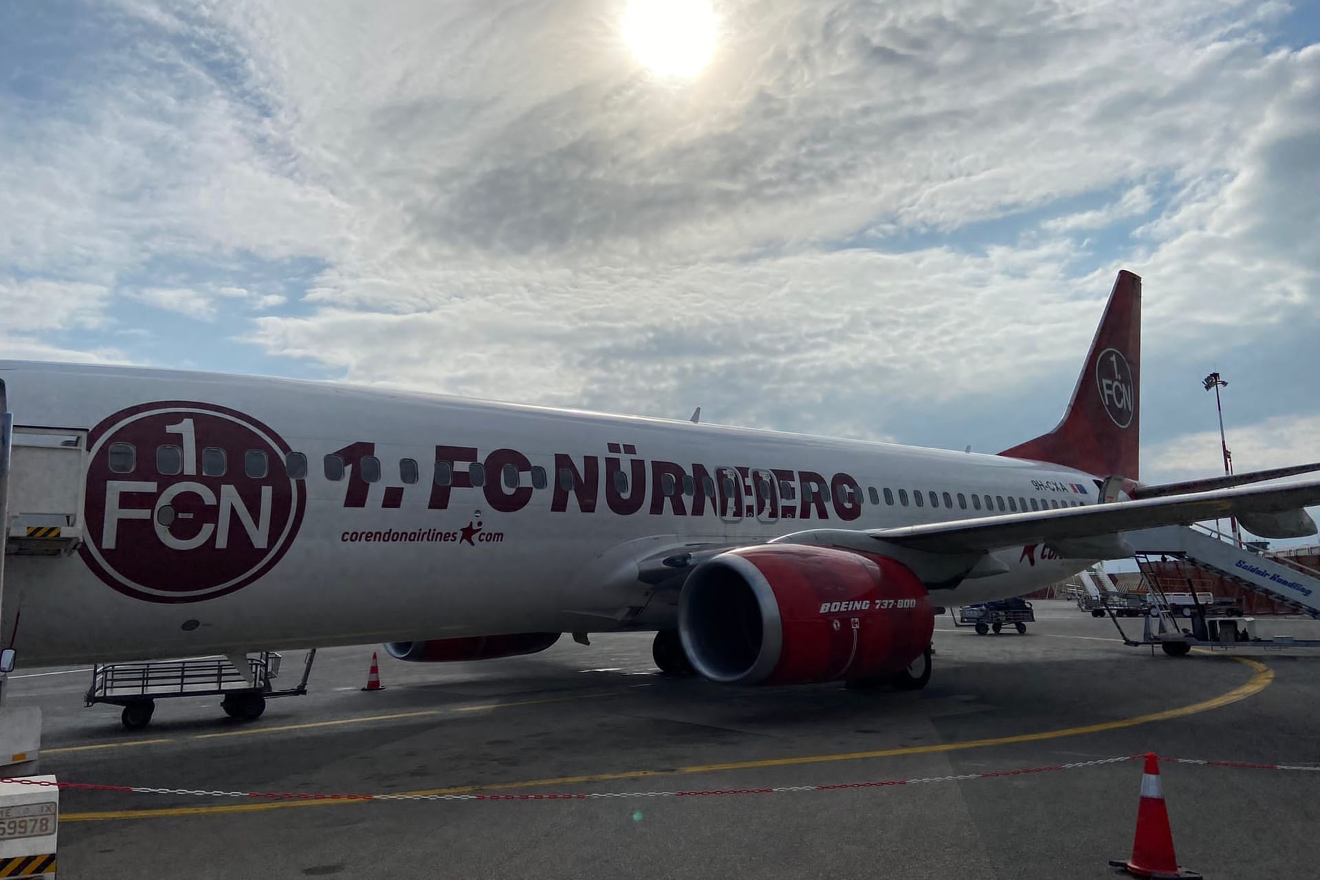 Der Club-Flieger musste am Wochenende kurz nach Anflug wieder umdrehen.