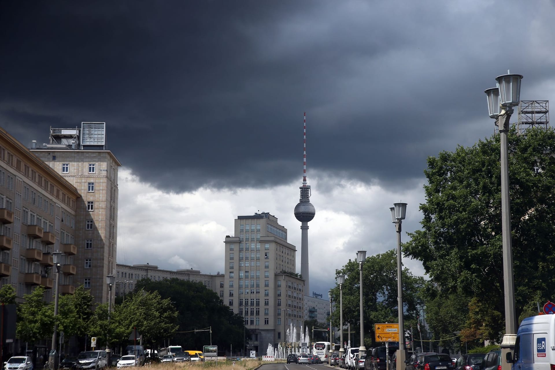 Unwetter über Berlin