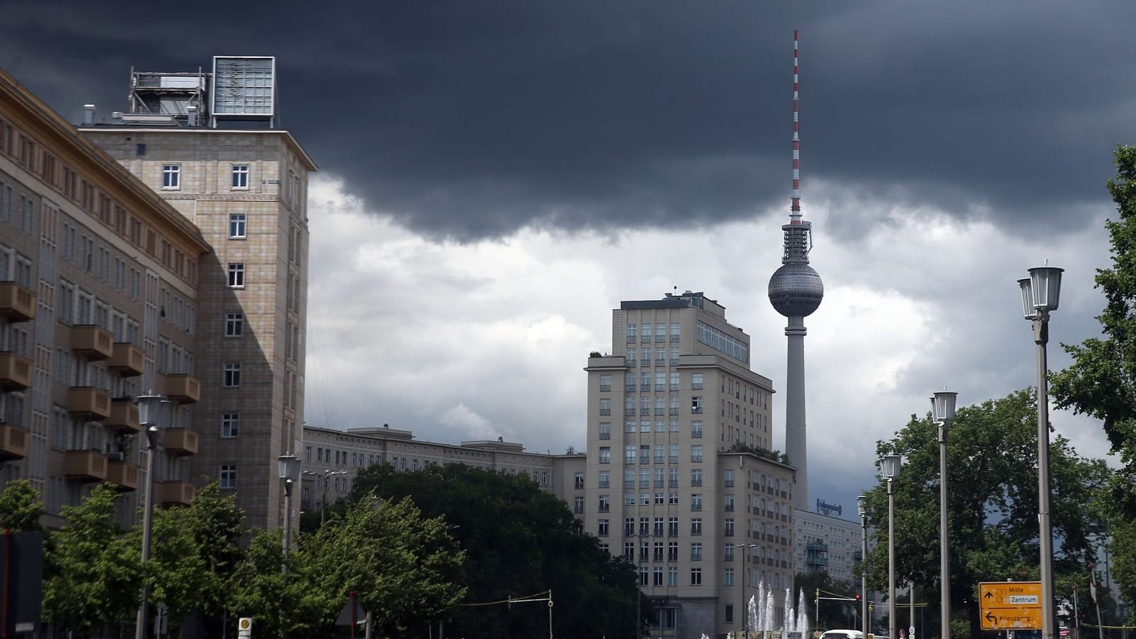 Unwetter über Berlin