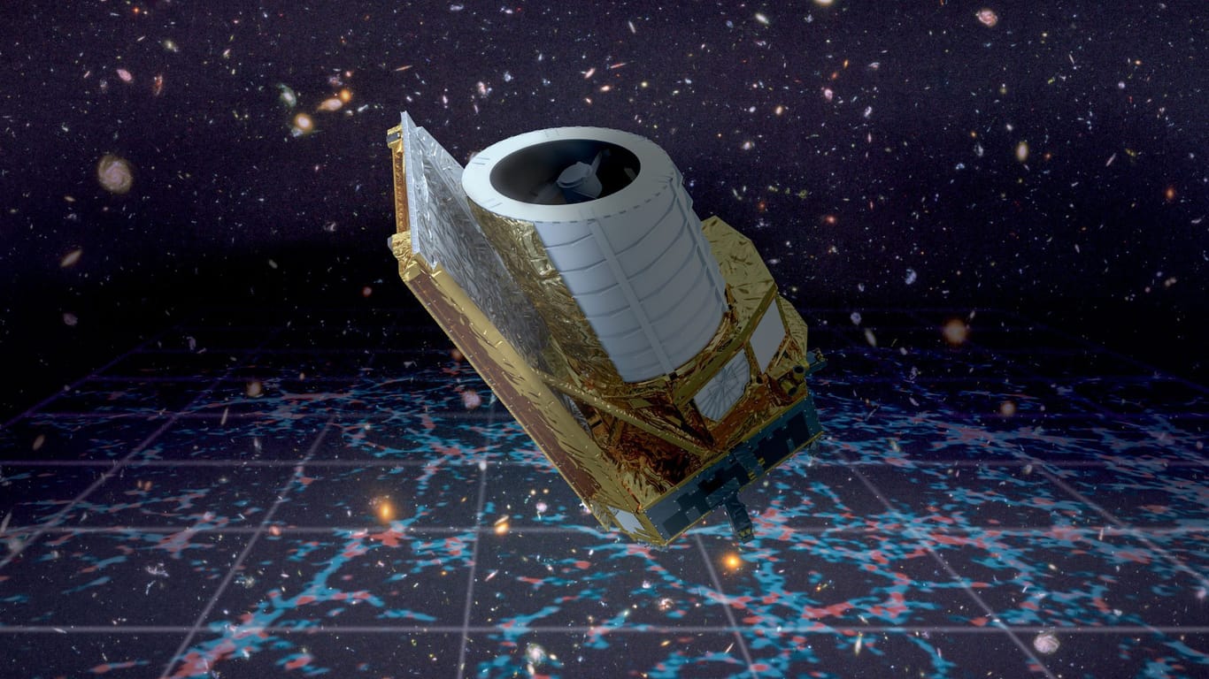 Visualisierung der Esa-Sonde Euclid: Sie soll am 1. Juli starten.