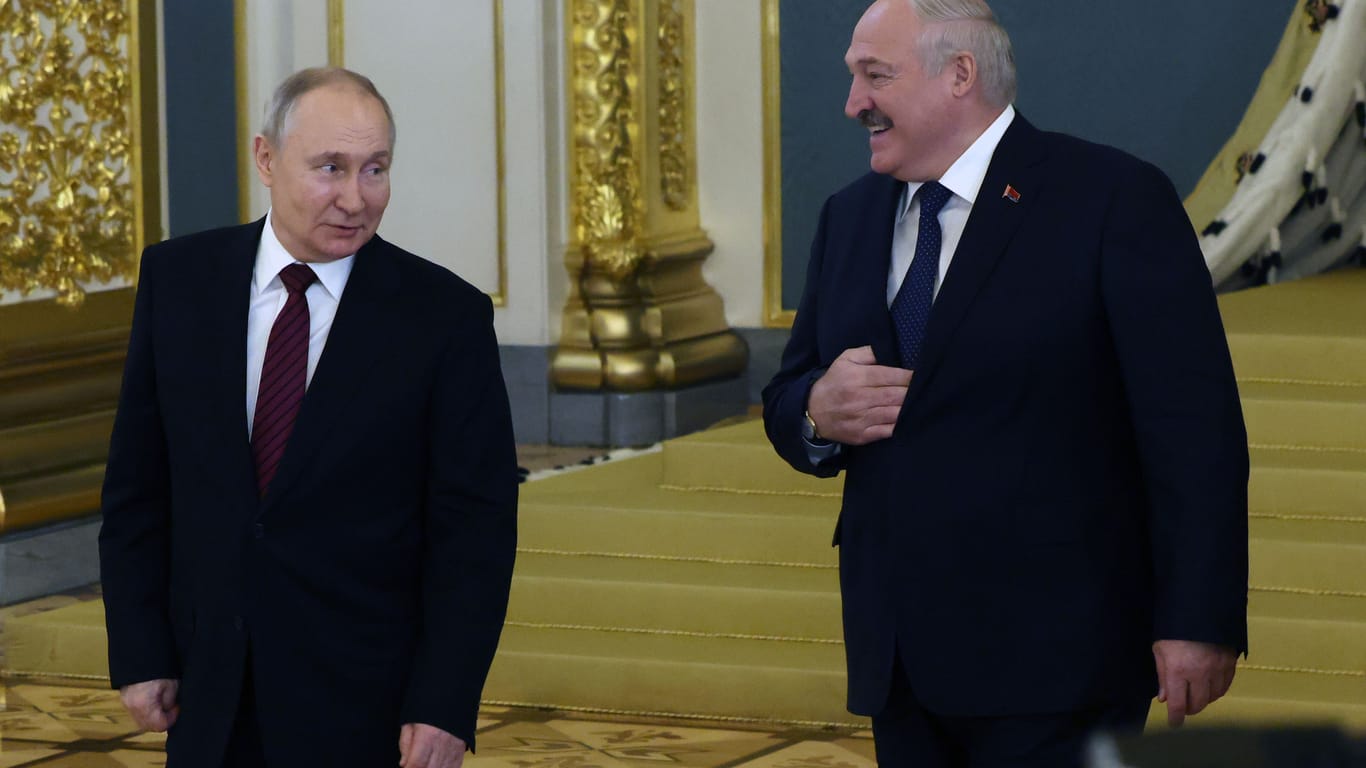 Wladimir Putin und Alexander Lukaschenko bei einem Treffen im Kreml Ende Mai 2023.