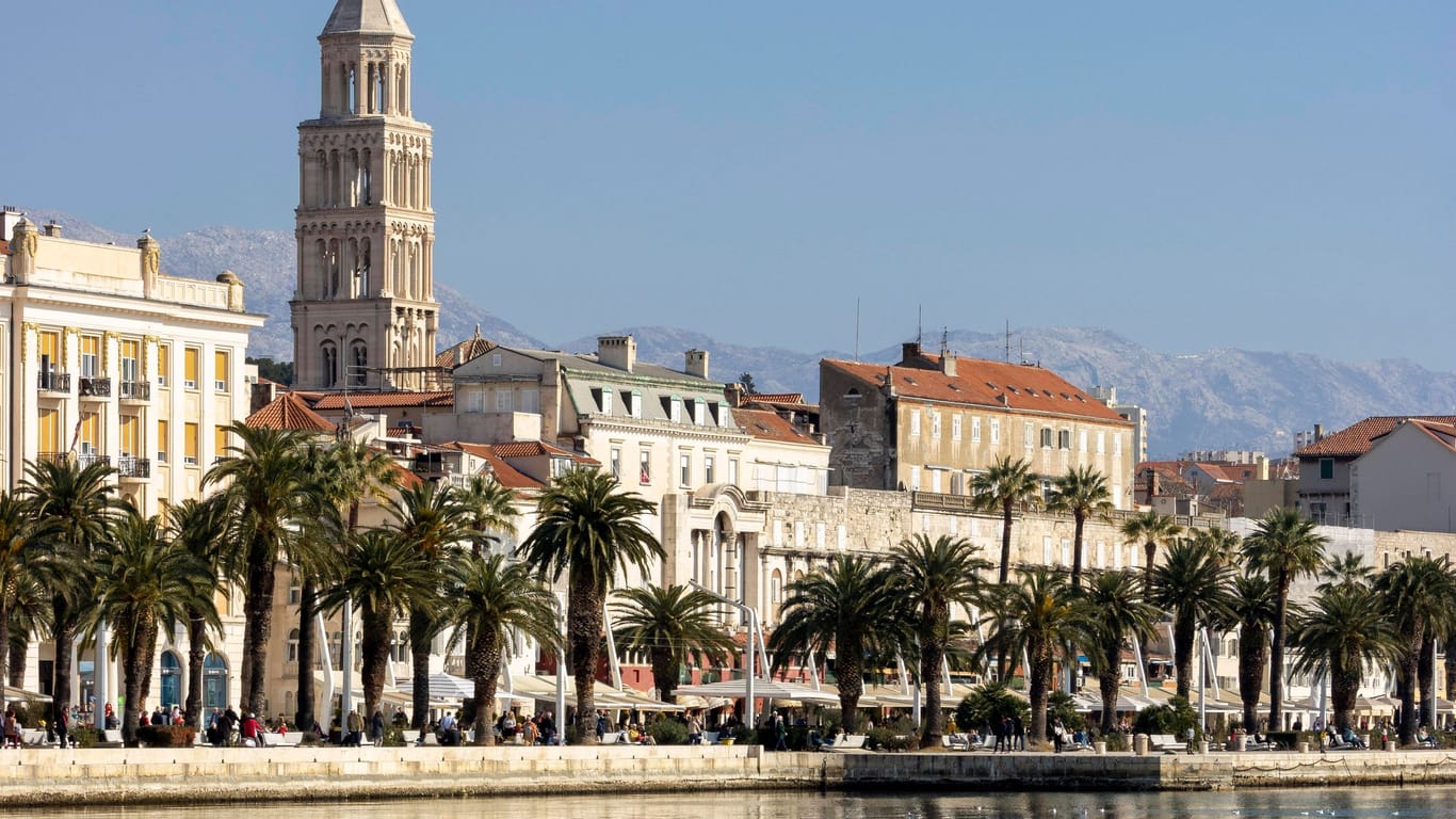 Split in Kroatien: Betrunkenen Touristen drohen hohe Geldstrafen.