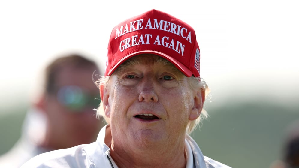 Donald Trump Ende Mai auf einem seiner zahlreichen Golfanlagen Sterling, im US-Bundesstaat Virginia.