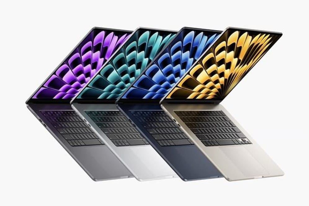 MacBook Air 15-Zoll: Die Geräte kommen in vier Farben.