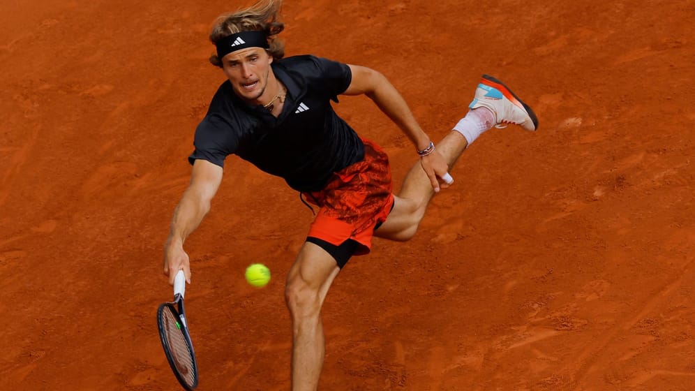 Zverev in der Defensive: Der zweite Satz ist futsch.