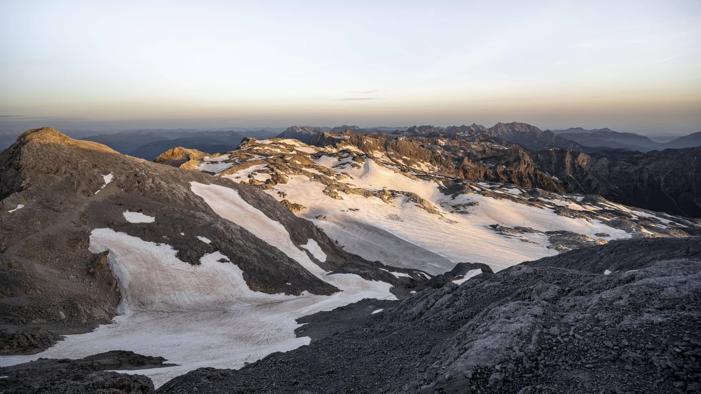 Der Gletscher Übergossene Alm in den Berchtesgadener Alpen schmilzt rasant.