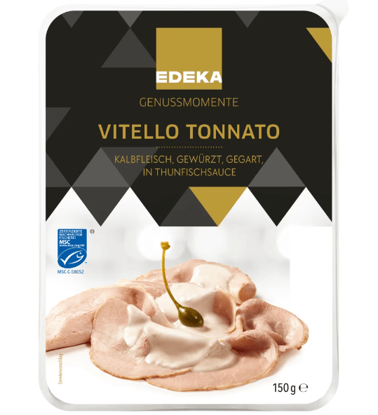 Dieses Produkt wird wegen eines Listerienfundes zurückgerufen: Artikel: EDEKA Genussmomente Vitello Tonnato Inhalt: 150g Mindesthaltbarkeitsdatum (MHD) 01.07.2023.