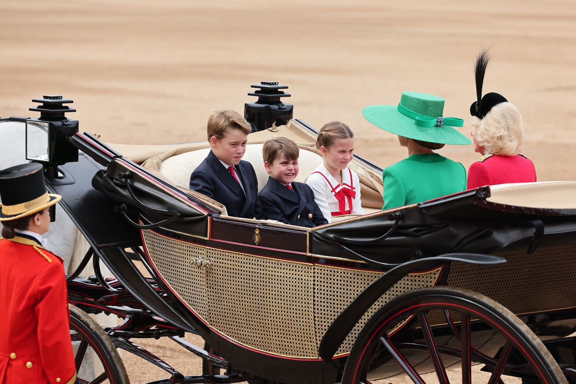 Royals in der Kutsche