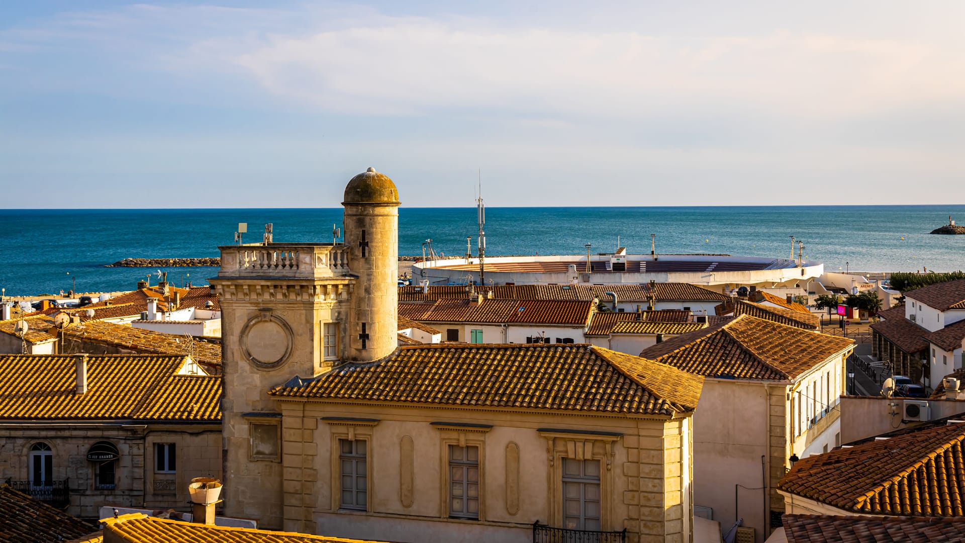 Ein Blick über die Dächer von Saintes-Maries-de-la-Mer: Die Hauptstadt der Camargue ist vom Klimawandel bedroht.