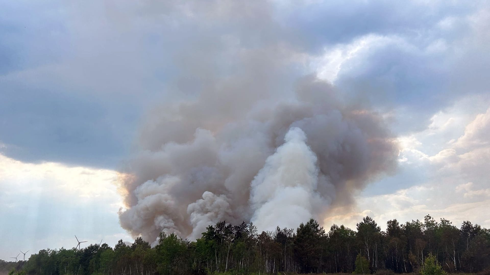 Waldbrand bei Jüterbog