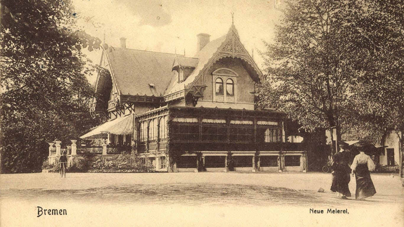 Die Meierei im Bürgerpark etwa im Jahre 1910.