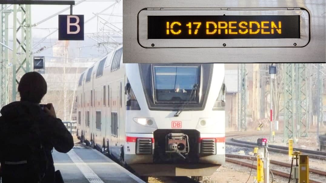 Der IC17 fährt ein. Ab dem 11. November fährt der Intercity wieder regulär.