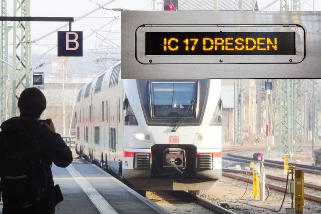 Der IC17 fährt ein. Ab dem 11. November fährt der Intercity wieder regulär.