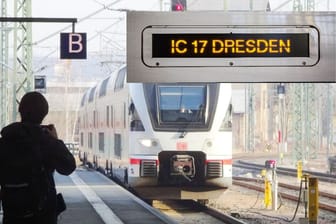 Der IC17 fährt ein. Ab dem 11. November fährt der Intercity wieder regulär.