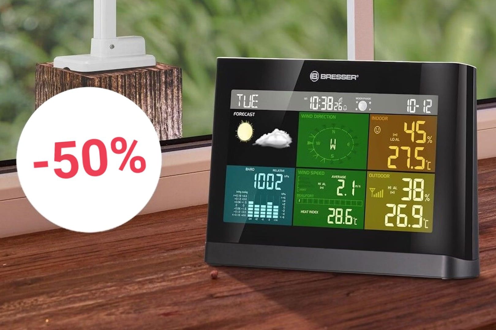 Die vielseitige Wetterstation von Bresser ist bei Aldi im Angebot.