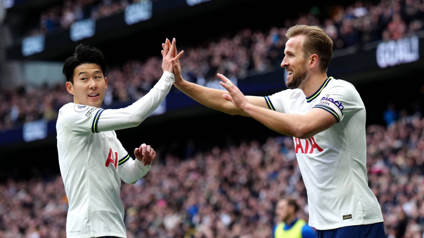 Traum-Duo: In der Premier League legen sich Heung-Min Son (l.) und Harry Kane immer wieder gegenseitig Treffer auf.