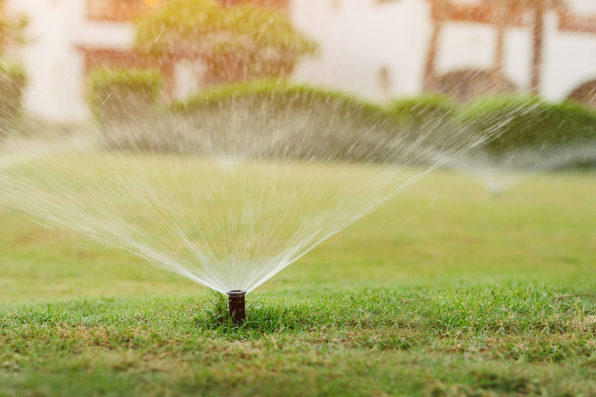 Rasensprenger in einem Garten (Symbolbild): Auch in der Region Hannover soll der private Wasserverbrauch beschränkt werden.