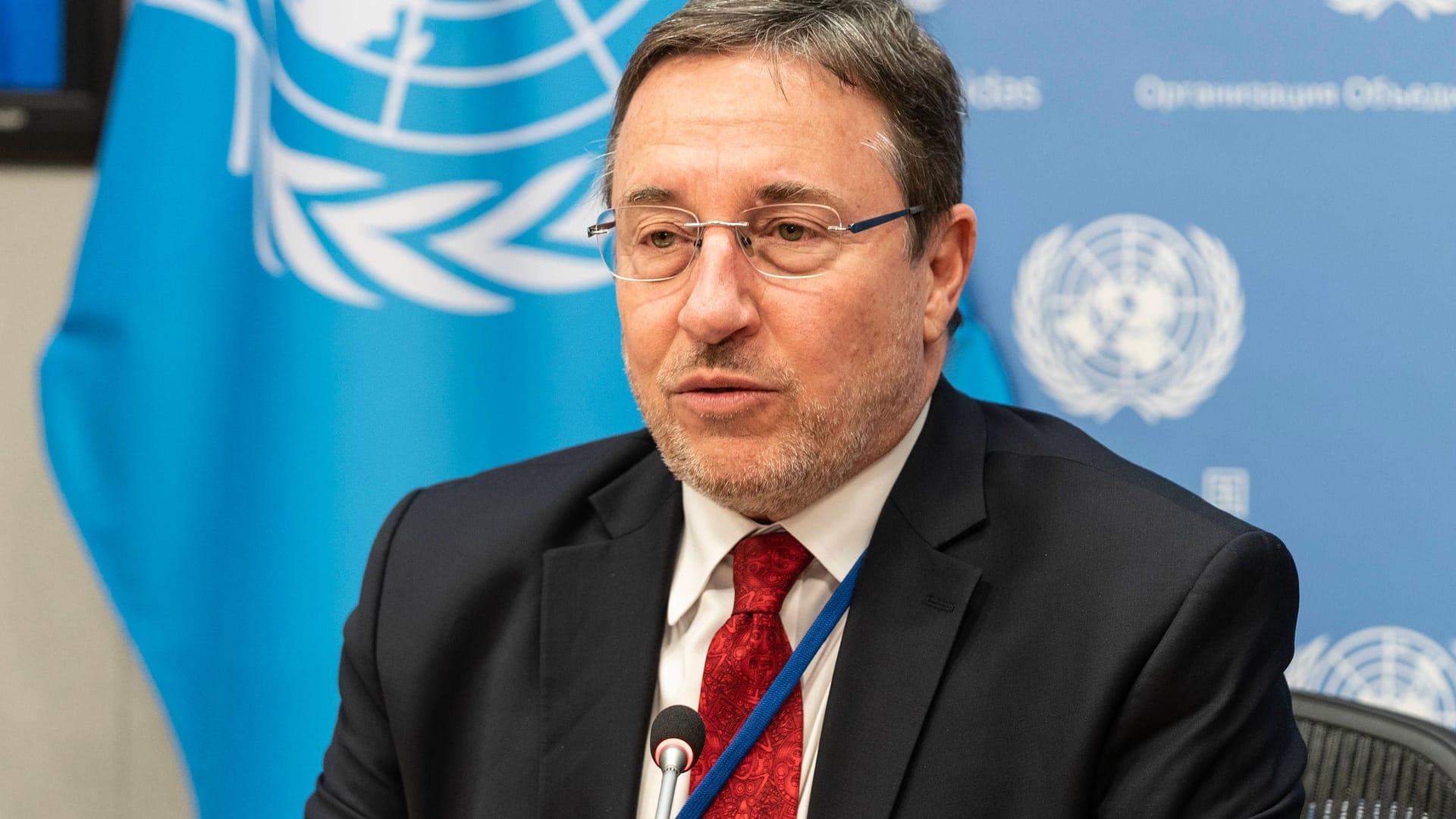 UNDP-Chef Achim Steiner bei einem Briefing für die Rettungsmission der Safer in New York (Archivbild).